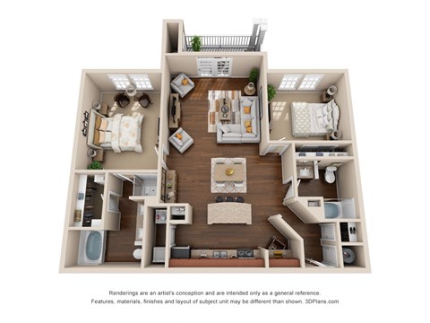 2 bed 2 bath B at The Reserve at Sugarloaf Apartments, Georgia, 30097